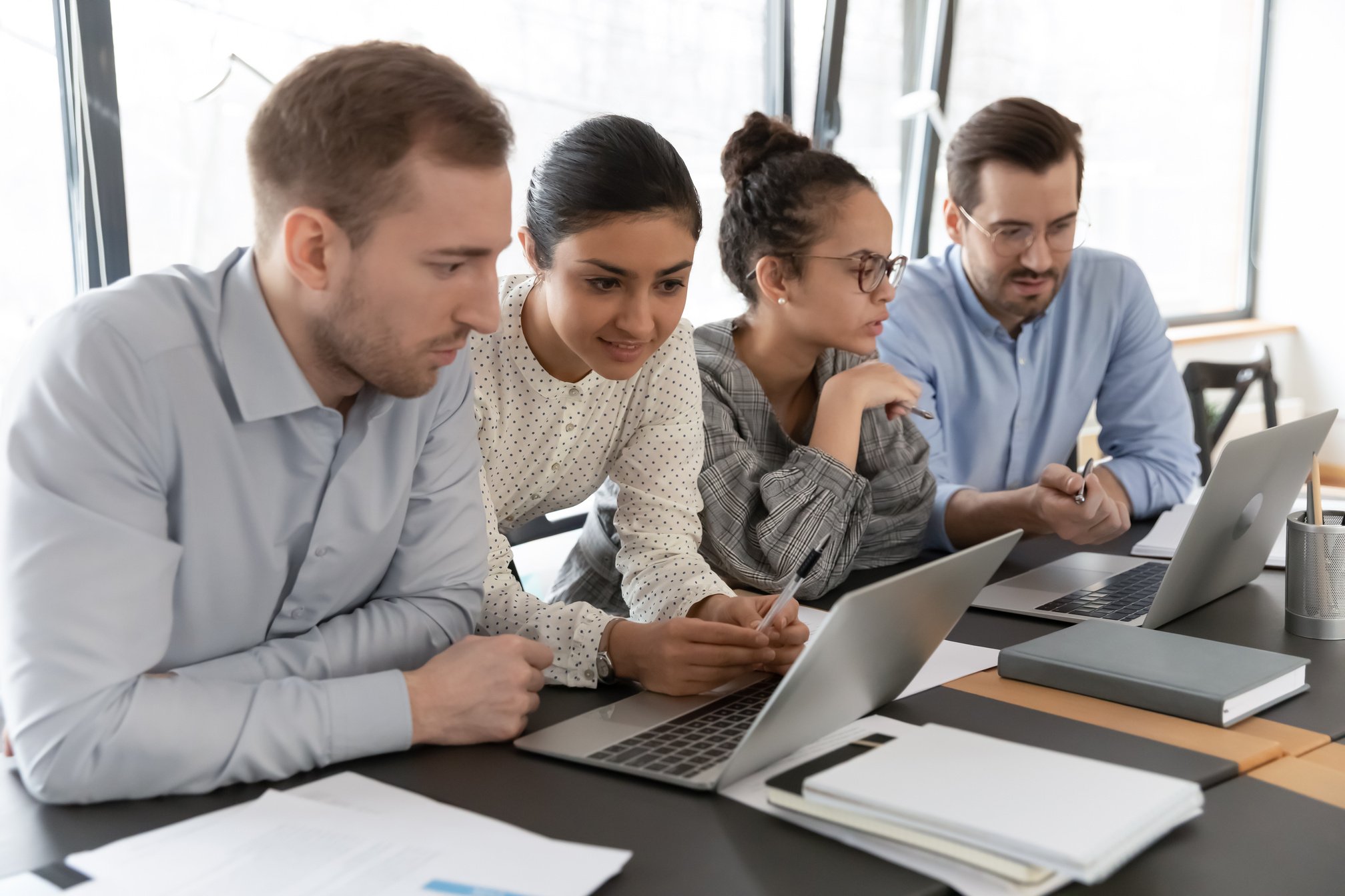 Young Employees Working in Project Development